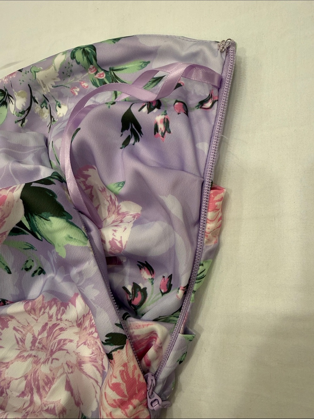 JLUXLABEL Lavender Floral Longline Bustier - Picture 6 of 8